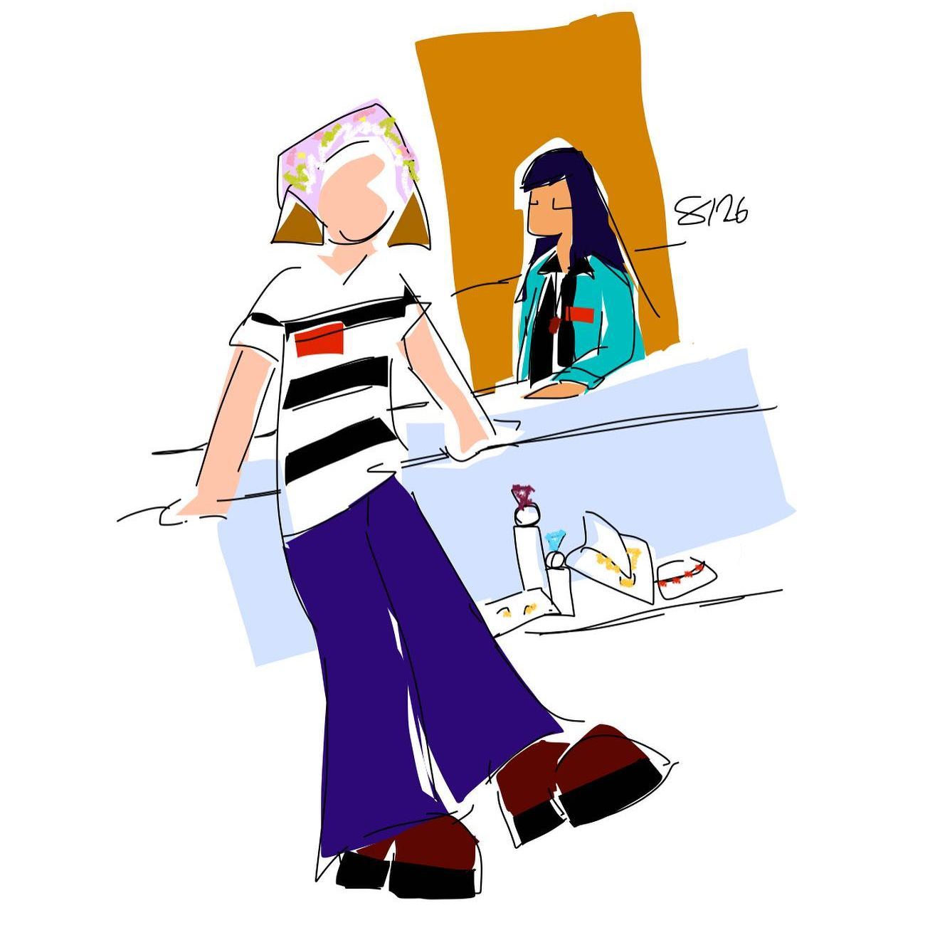 She just broke up with her shitty boyfriend and now she’s going out with a French guy 20 yrs younger than her and learning choreography to Jlo for her friends blowout 70th birthday party 8/26/23