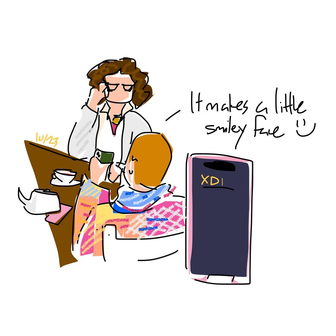 Sometimes the real generational divide is the emojis you make along the way :,) 10/23/23